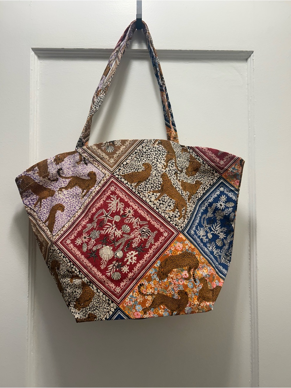 Sézane X Inoui Patchwork Tote Bag Summer 2026 Collection Brand New - Picture 2 of 3